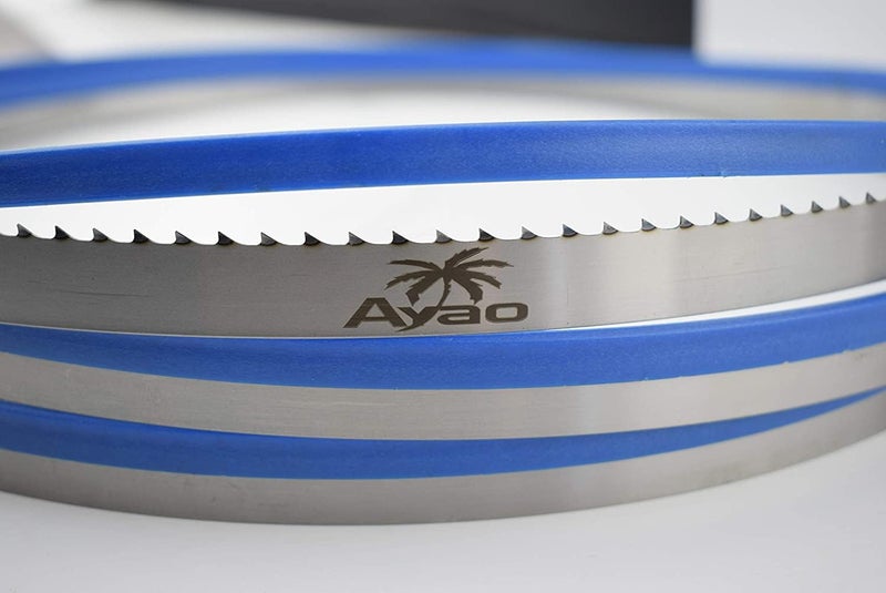 AYAO شفرات منشار الشريط 70-1/2 بوصة × 1/2 بوصة × 4TPI بأسنان صلبة، لـ Craftsman 921400، Rikon 10-305 و 10-3061 منشار شريط 10 بوصة - Image 1